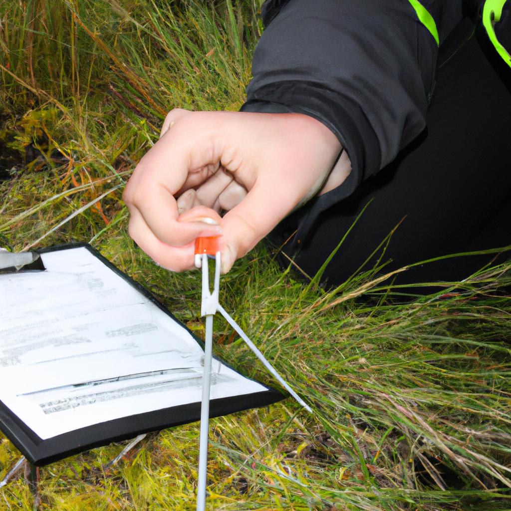 Person conducting wildlife impact assessment